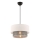 Hanglamp aan kabel ECHO 1xE27/60W/230V crème/grijs