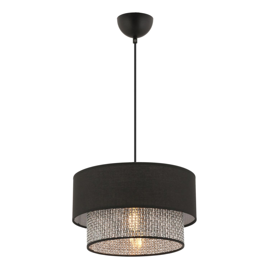 Hanglamp aan kabel ECHO 1xE27/60W/230V zwart/grijs