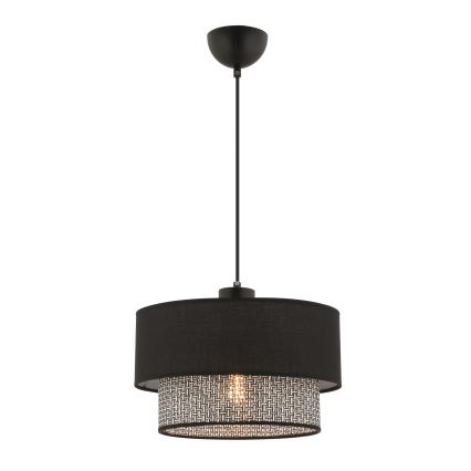 Hanglamp aan kabel ECHO 1xE27/60W/230V zwart/grijs