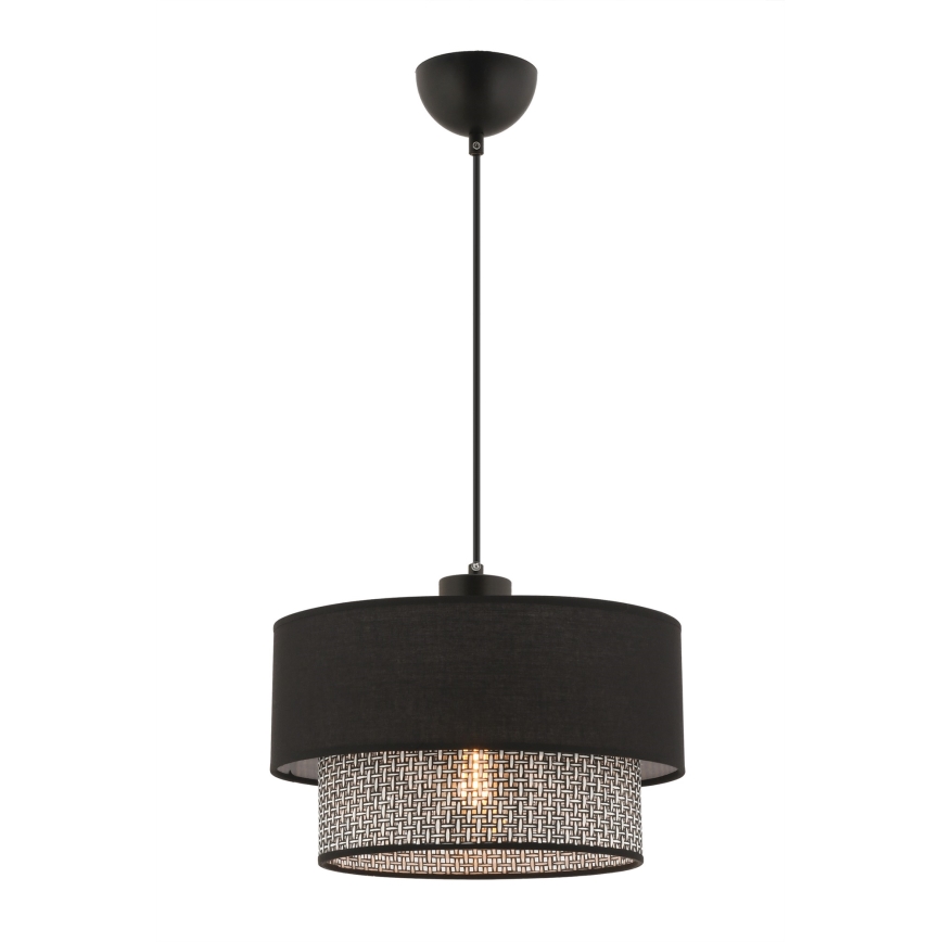 Hanglamp aan kabel ECHO 1xE27/60W/230V zwart/grijs