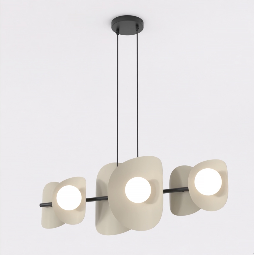 Hanglamp aan kabel ELEMENTI 6xG9/8W/230V beige