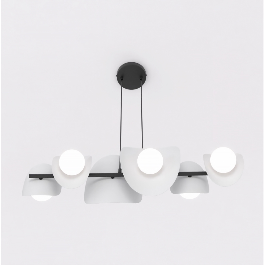 Hanglamp aan kabel ELEMENTI 6xG9/8W/230V grijs