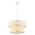 Hanglamp aan kabel ERO 1xE27/60W/230V crème/goud