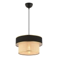 Hanglamp aan kabel ERO 1xE27/60W/230V zwart/beige