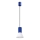 Hanglamp aan kabel ESTRIA 1xE14/10W/230V Ø 14 cm blauw