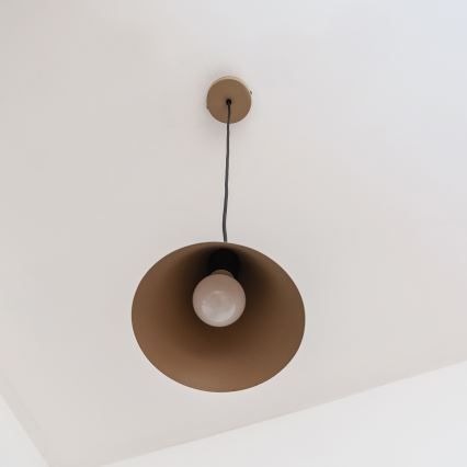 Hanglamp aan kabel ETNA II 1xE27/15W/230V Ø 18,5 cm beige
