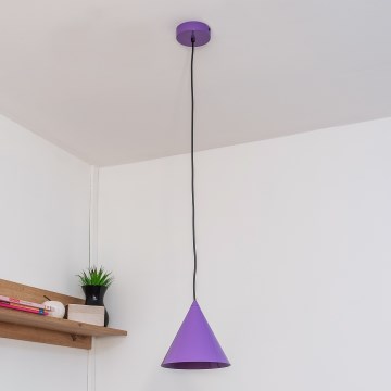 Hanglamp aan kabel ETNA II 1xE27/15W/230V Ø 18,5 cm paars