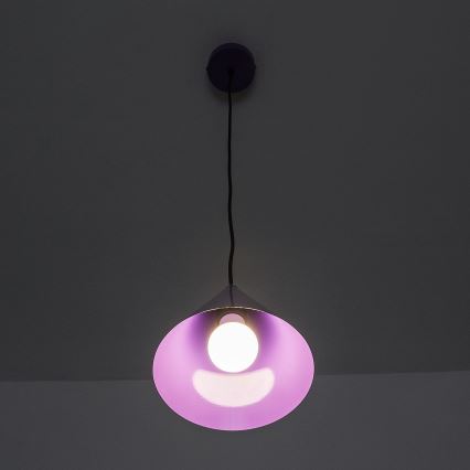 Hanglamp aan kabel ETNA II 1xE27/15W/230V Ø 18,5 cm paars