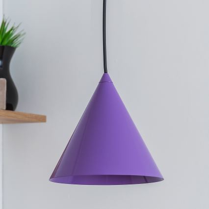 Hanglamp aan kabel ETNA II 1xE27/15W/230V Ø 18,5 cm paars