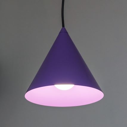 Hanglamp aan kabel ETNA II 1xE27/15W/230V Ø 18,5 cm paars