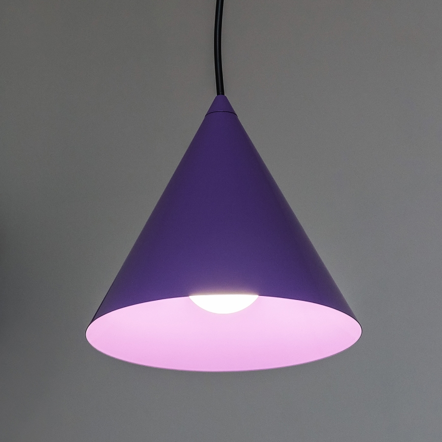 Hanglamp aan kabel ETNA II 1xE27/15W/230V Ø 18,5 cm paars