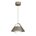 Hanglamp aan kabel FUNDA 1xE27/15W/230V bronskleurig