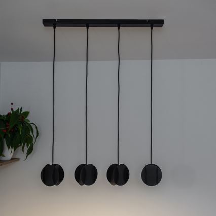 Hanglamp aan kabel GAMBIT 4xGU10/10W/230V zwart