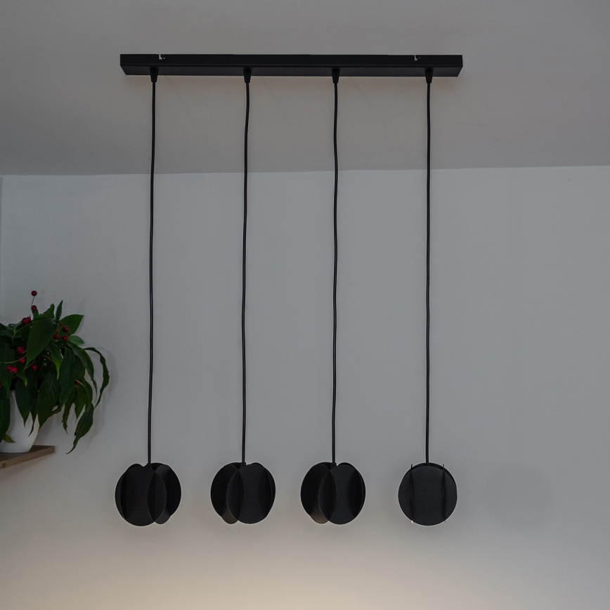 Hanglamp aan kabel GAMBIT 4xGU10/10W/230V zwart