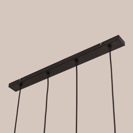 Hanglamp aan kabel GAMBIT 4xGU10/10W/230V zwart