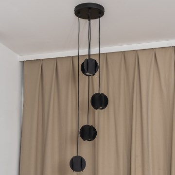 Hanglamp aan kabel GAMBIT 4xGU10/10W/230V zwart
