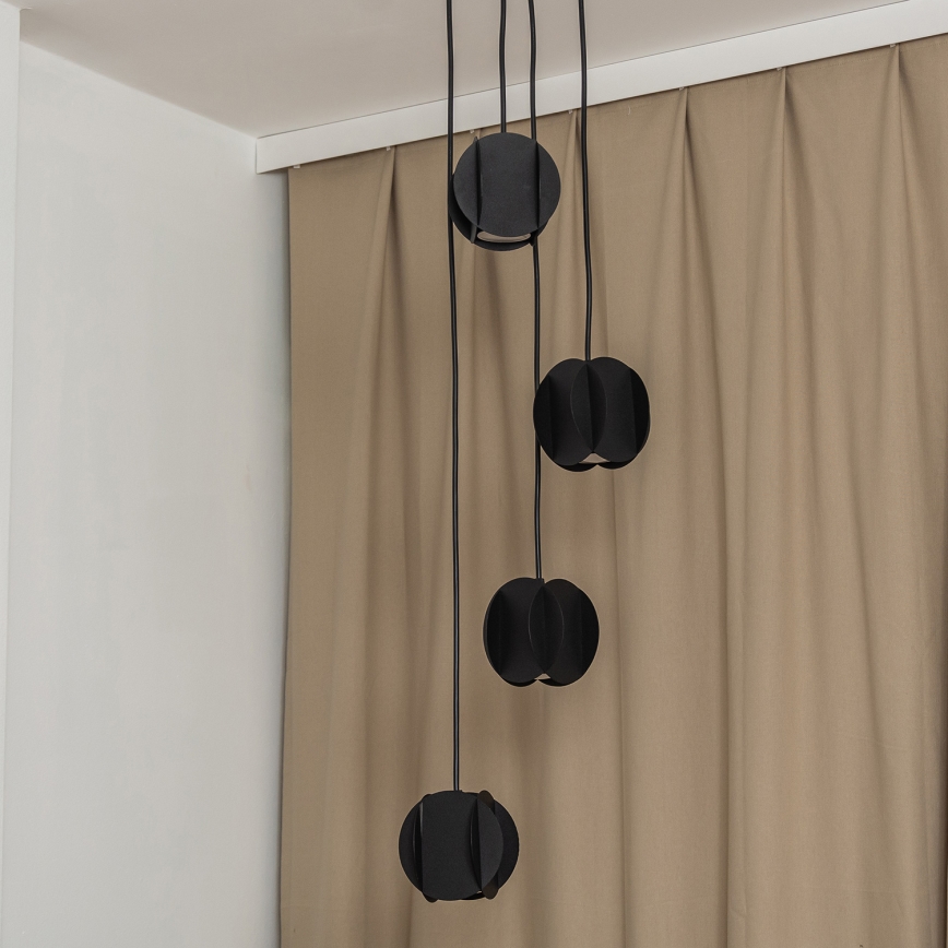 Hanglamp aan kabel GAMBIT 4xGU10/10W/230V zwart