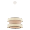 Hanglamp aan kabel HALO 1xE27/60W/230V beige/crème