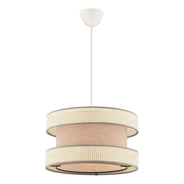 Hanglamp aan kabel HALO 1xE27/60W/230V beige/crème