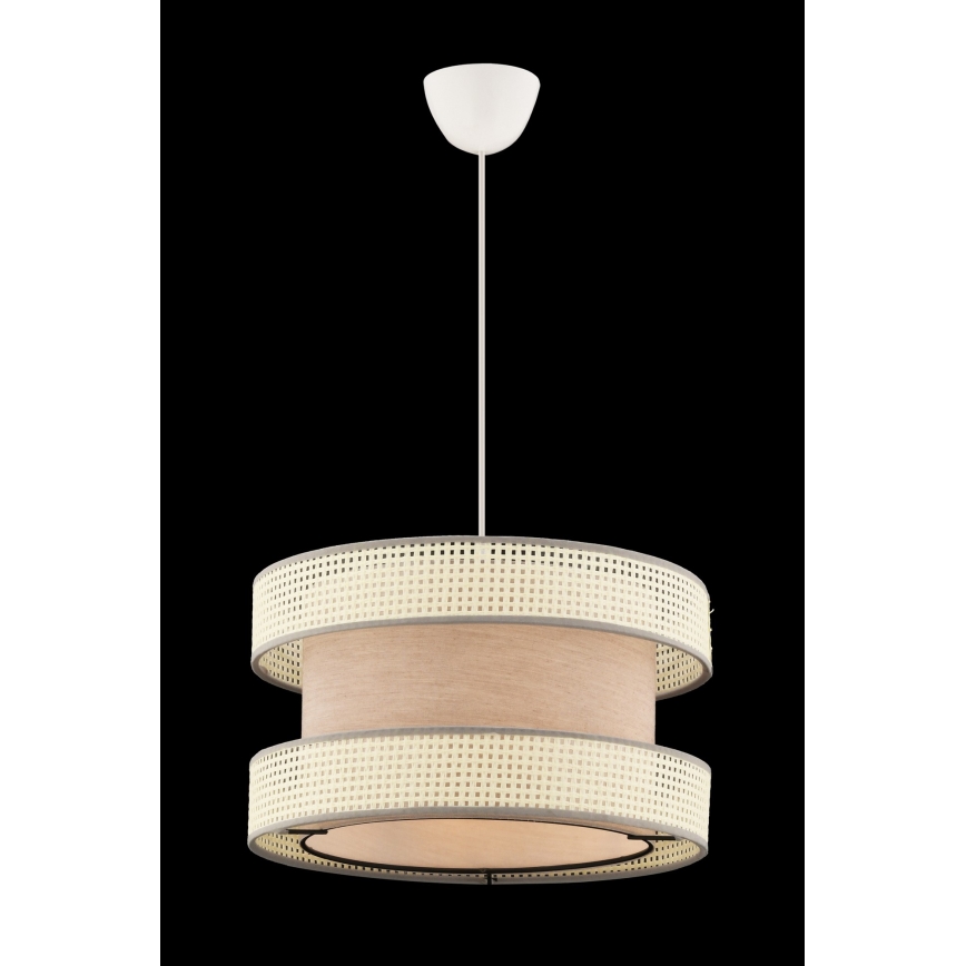 Hanglamp aan kabel HALO 1xE27/60W/230V beige/crème