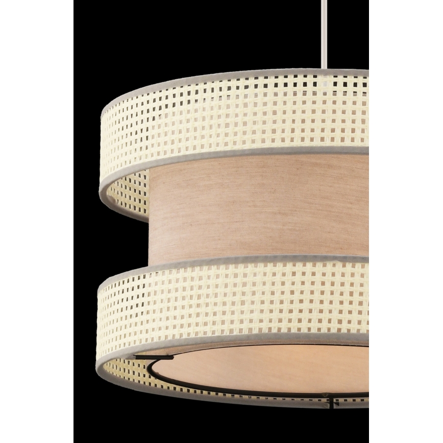 Hanglamp aan kabel HALO 1xE27/60W/230V beige/crème