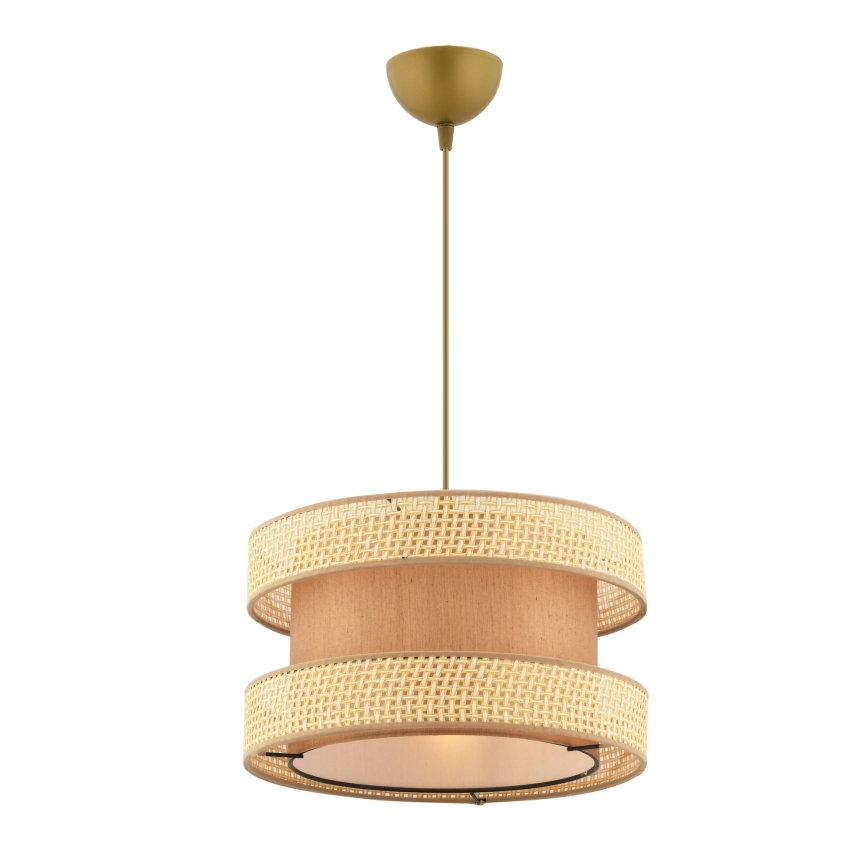Hanglamp aan kabel HALO 1xE27/60W/230V bruin/beige
