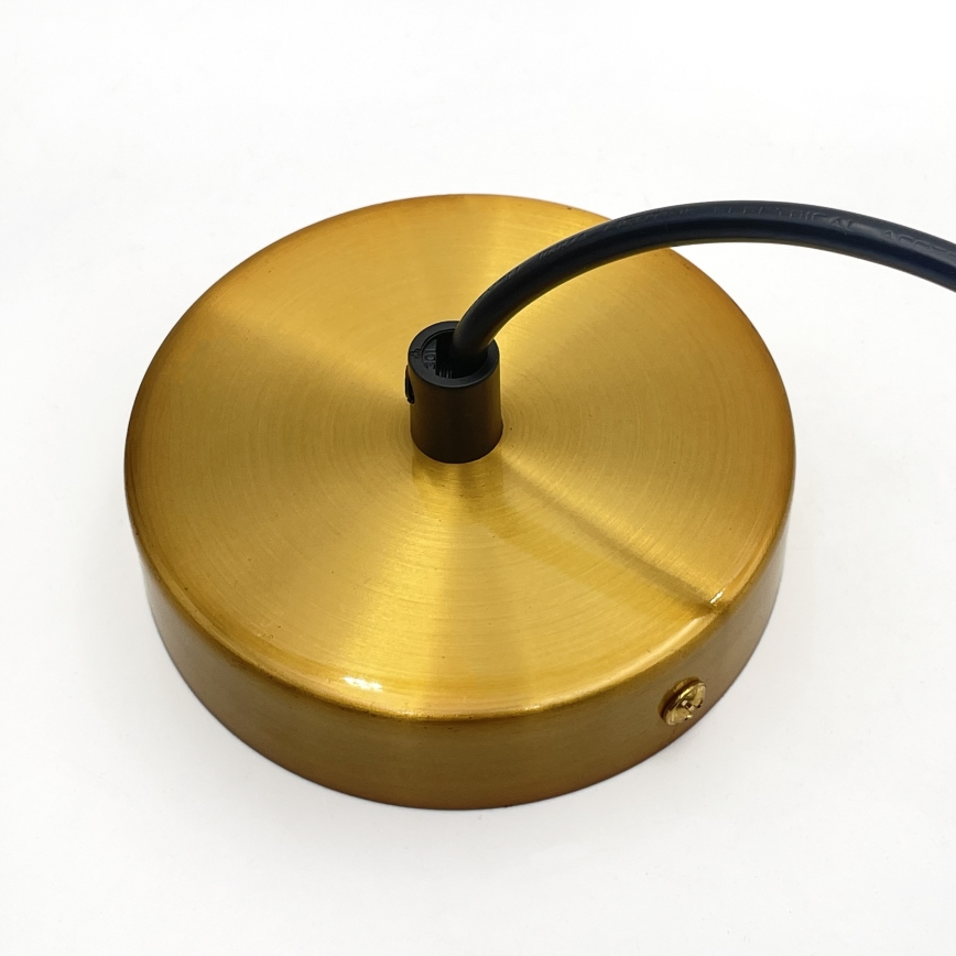 Hanglamp aan kabel HECTOR 1xE27/15W/230V wit/messing Ø 25 cm