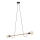 Hanglamp aan kabel HELIX 2xE27/15W/230V zwart/dennenhout