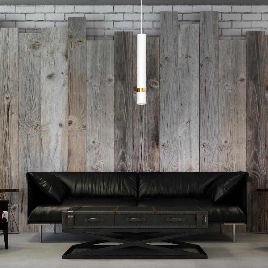 Hanglamp aan kabel JOKER 1xGU10/25W/230V wit/goud