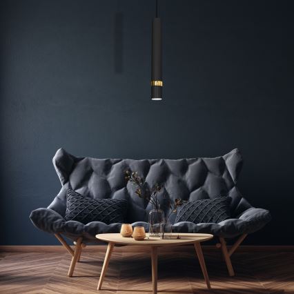 Hanglamp aan kabel JOKER 1xGU10/25W/230V zwart/goud