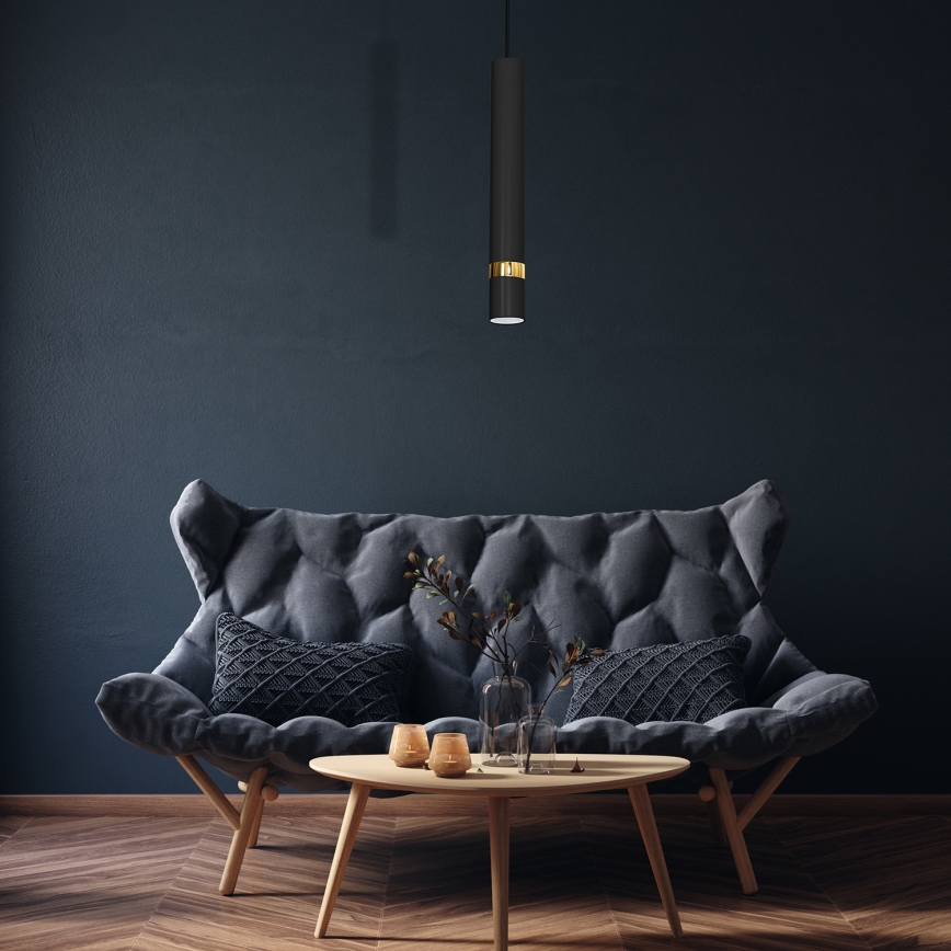 Hanglamp aan kabel JOKER 1xGU10/25W/230V zwart/goud