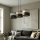 Hanglamp aan kabel KARBON 3xE27/15W/230V zwart/grijs