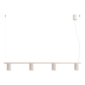 Hanglamp aan kabel KARBON 4xGU10/10W/230V crèmekleurig