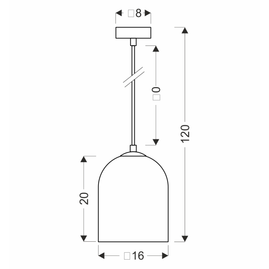 Hanglamp aan kabel KLEA 1xG9/15W/230V rookzwart