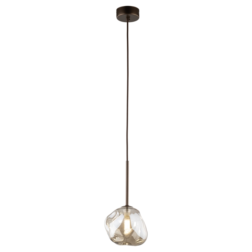 Hanglamp aan kabel LAVA 1xG9/8W/230V brons/rookbeige