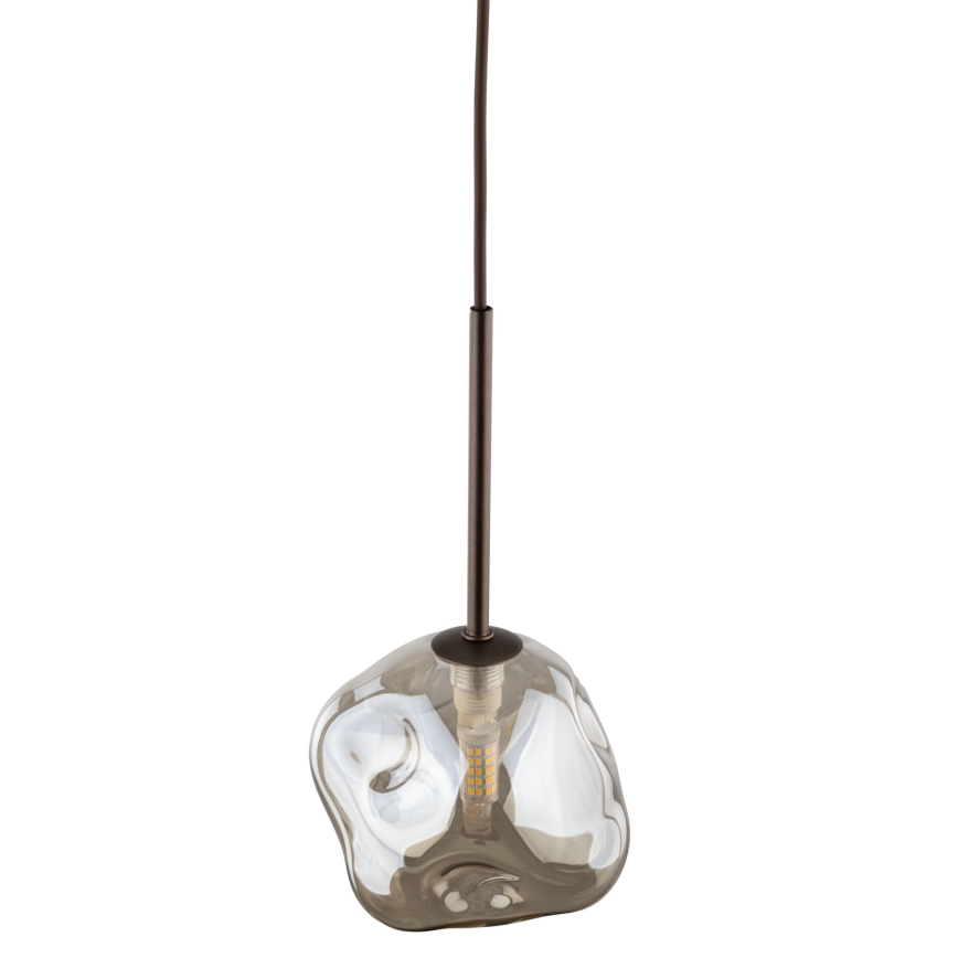 Hanglamp aan kabel LAVA 1xG9/8W/230V brons/rookbeige