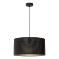 Hanglamp aan kabel LOFT SHADE 1xE27/60W/230V Ø 40 cm zwart/goud