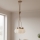 Hanglamp aan kabel LOOMIS 3xE27/15W/230V 130 cm beige/eiken