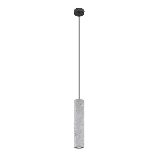 Hanglamp aan kabel LUVO 1xGU10/40W/230V beton/zwart
