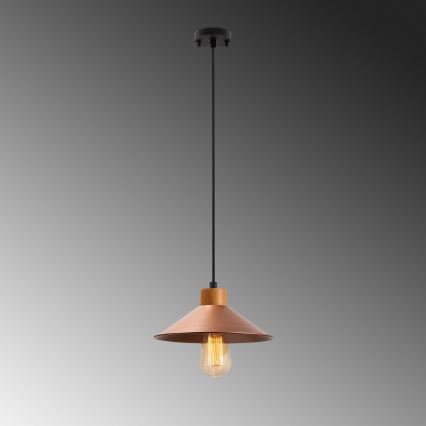 Hanglamp aan kabel MANAVGAT 1xE27/40W/230V koper/bruin