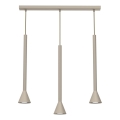 Hanglamp aan kabel MAZZO 3xGU10/8W/230V beige