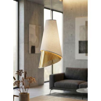 Hanglamp aan kabel MODA 3xE27/15W/230V wit/goud