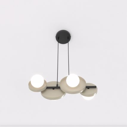 Hanglamp aan kabel MODEL 4xG9/8W/230V beige