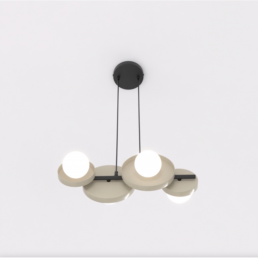 Hanglamp aan kabel MODEL 4xG9/8W/230V beige
