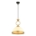 Hanglamp aan kabel MONZA 1xE27/40W/230V pr. 26 cm crème/brons