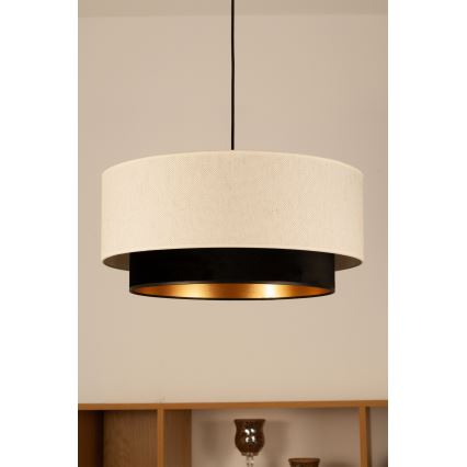 Hanglamp aan kabel NATIA 1xE27/60W/230V wit/zwart