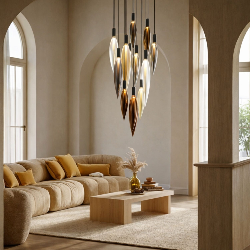 Hanglamp aan kabel NORDIC 11xG9/5W/230V zwart