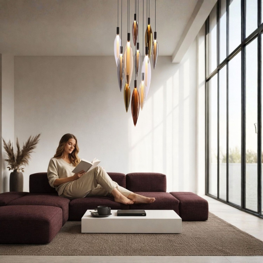 Hanglamp aan kabel NORDIC 11xG9/5W/230V zwart