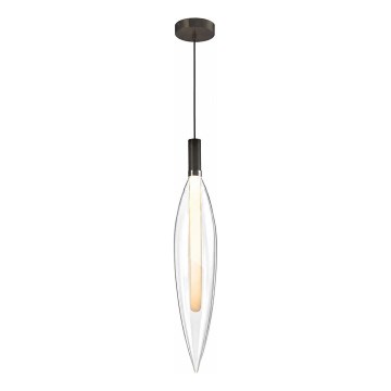 Hanglamp aan kabel NORDIC 1xG9/5W/230V zwart/helder