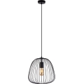 Hanglamp aan kabel OVELLA 1xE27/15W/230V Ø 36 cm zwart